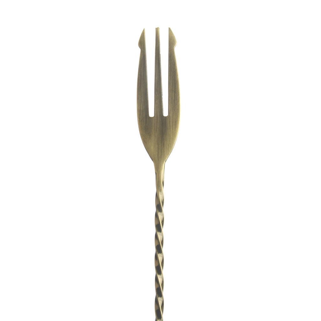 CUCHARA TRIDENTE ORO MATE 30cm