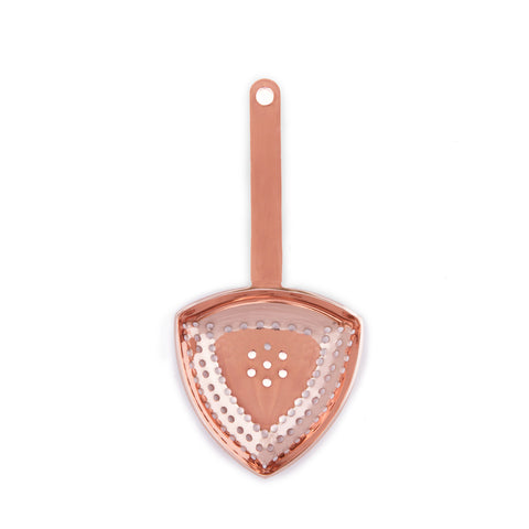 COLADOR JULEP TRIANGULAR COBRE
